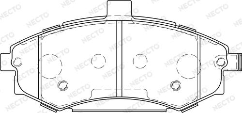 Necto FD7216A - Brake Pad Set, disc brake autospares.lv