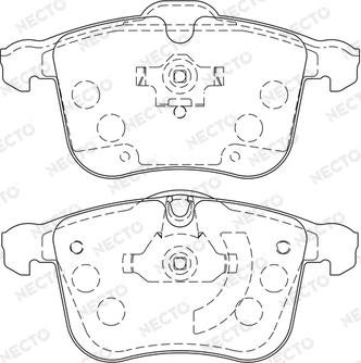 Necto FD7211A - Brake Pad Set, disc brake autospares.lv