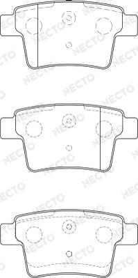 Necto FD7212A - Brake Pad Set, disc brake autospares.lv