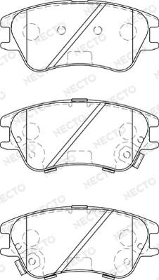 Necto FD7285A - Brake Pad Set, disc brake autospares.lv