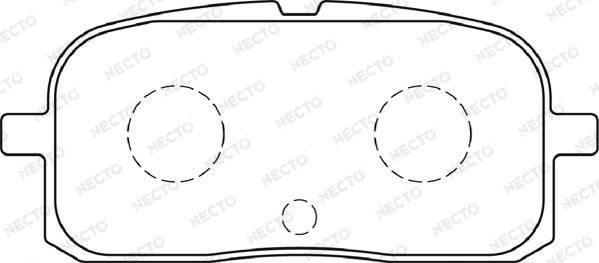 Necto FD7282A - Brake Pad Set, disc brake autospares.lv