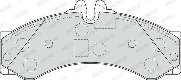 Necto FD7236V - Brake Pad Set, disc brake autospares.lv