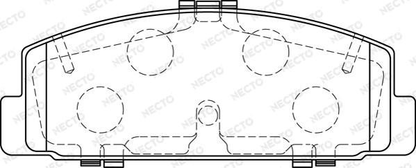 Necto FD7237A - Brake Pad Set, disc brake autospares.lv