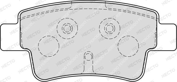 Necto FD7224A - Brake Pad Set, disc brake autospares.lv