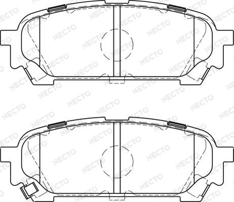 Necto FD7226A - Brake Pad Set, disc brake autospares.lv