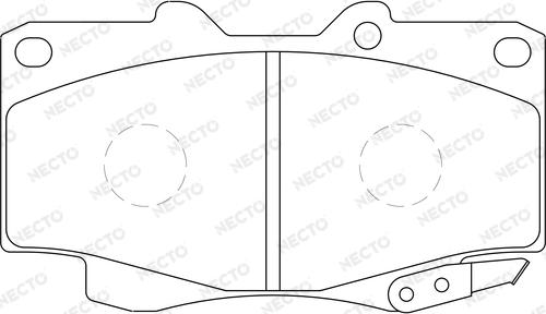 Necto FD7223A - Brake Pad Set, disc brake autospares.lv