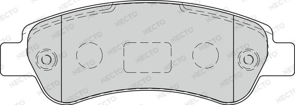 Necto FD7270V - Brake Pad Set, disc brake autospares.lv