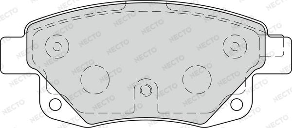 Necto FD7273V - Brake Pad Set, disc brake autospares.lv