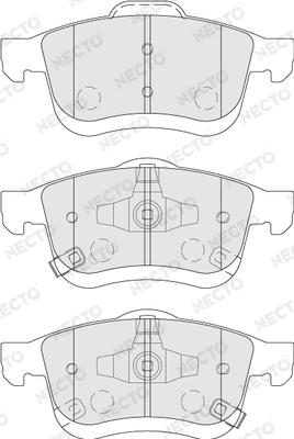 Necto FD7749A - Brake Pad Set, disc brake autospares.lv