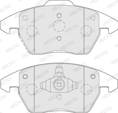 Necto FD7788A - Brake Pad Set, disc brake autospares.lv