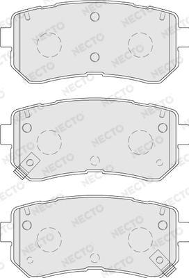 Necto FD7770A - Brake Pad Set, disc brake autospares.lv