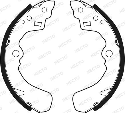 Necto N1483 - Brake Shoe Set autospares.lv