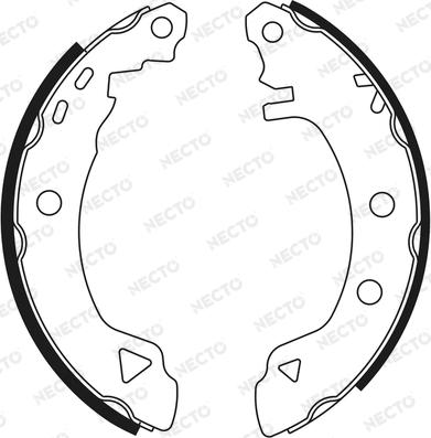 Necto N1545 - Brake Shoe Set autospares.lv