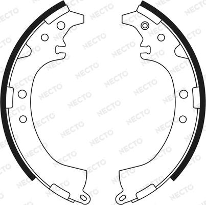 Necto N1550 - Brake Shoe Set autospares.lv