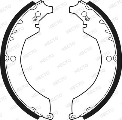 Necto N1569 - Brake Shoe Set autospares.lv