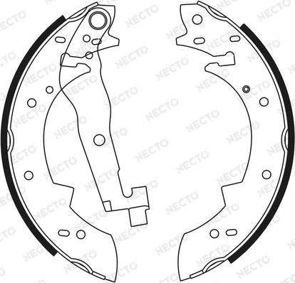 Necto N1507 - Brake Shoe Set autospares.lv