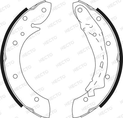 Necto N1587 - Brake Shoe Set autospares.lv