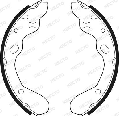 Necto N1526 - Brake Shoe Set autospares.lv