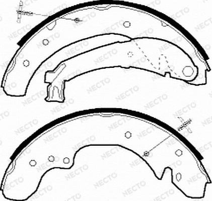 Necto N1521 - Brake Shoe Set autospares.lv