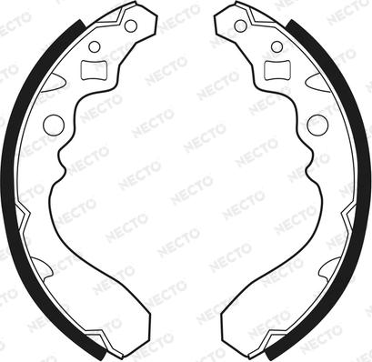 Necto N1570 - Brake Shoe Set autospares.lv