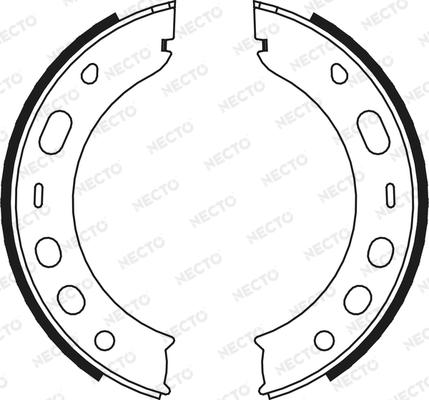 Necto N1699 - Brake Shoe Set, parking brake autospares.lv