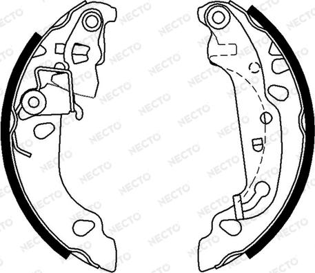 Necto N1691 - Brake Shoe Set autospares.lv