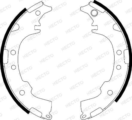 Necto N1685 - Brake Shoe Set autospares.lv