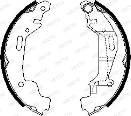 Necto N1688 - Brake Shoe Set autospares.lv