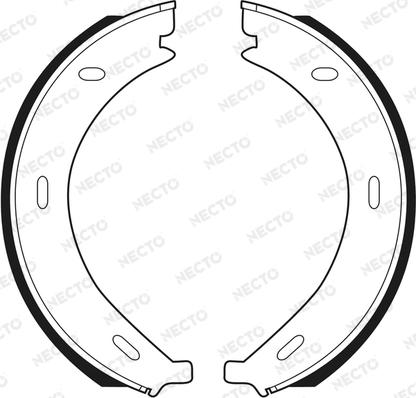 Necto N1626 - Brake Shoe Set, parking brake autospares.lv