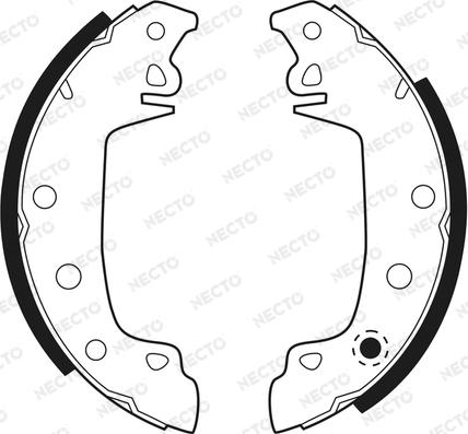 Necto N1033 - Brake Shoe Set autospares.lv