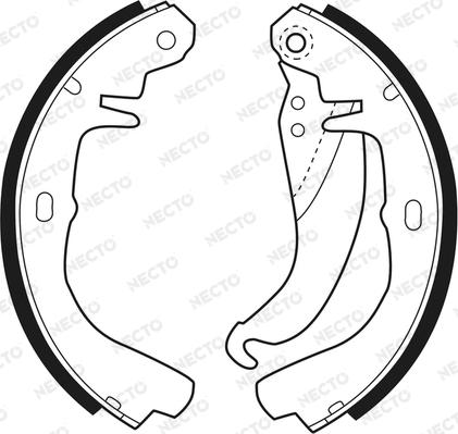 Necto N1164 - Brake Shoe Set autospares.lv