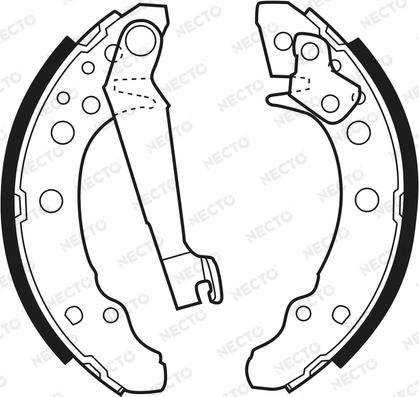 Necto N1165 - Brake Shoe Set autospares.lv