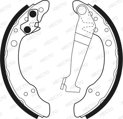 Necto N1168 - Brake Shoe Set autospares.lv