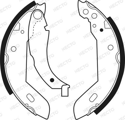 Necto N1173 - Brake Shoe Set autospares.lv