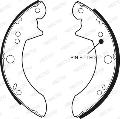 Necto N1351 - Brake Shoe Set autospares.lv