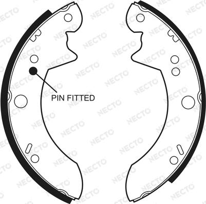 Necto N1352 - Brake Shoe Set autospares.lv