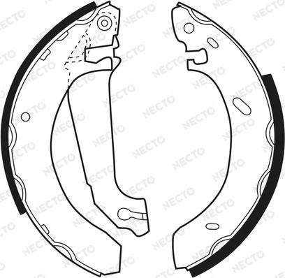 Necto N1368 - Brake Shoe Set autospares.lv