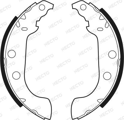 Necto N1322 - Brake Shoe Set autospares.lv