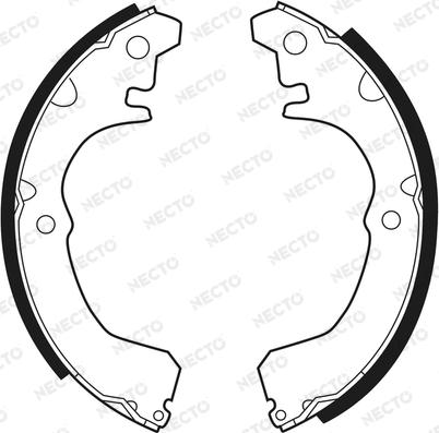 Necto N1376 - Brake Shoe Set autospares.lv