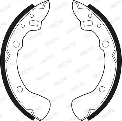 Necto N1371 - Brake Shoe Set autospares.lv