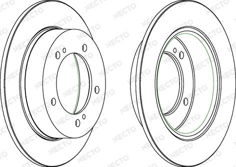 Necto WN491 - Brake Disc autospares.lv