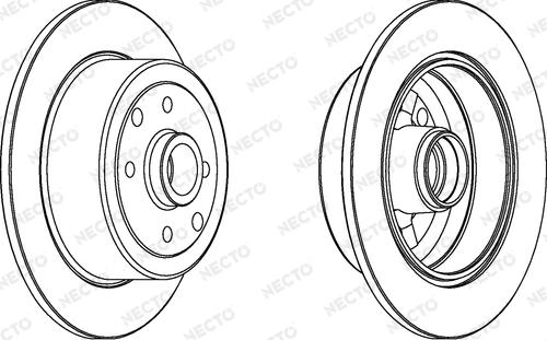 Necto WN498 - Brake Disc autospares.lv