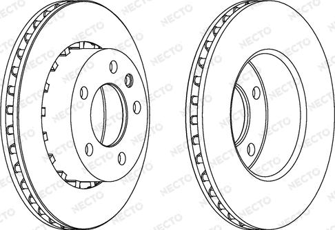 Necto WN445 - Brake Disc autospares.lv