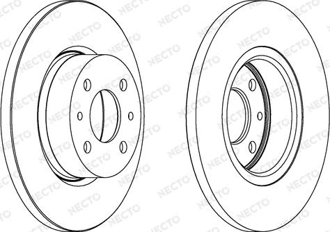 Necto WN447 - Brake Disc autospares.lv