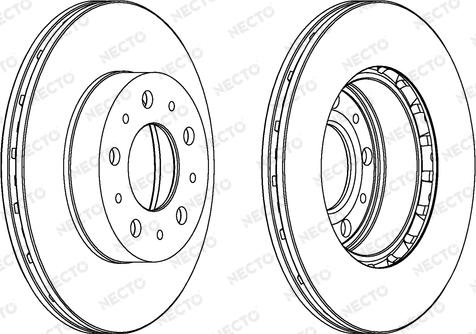 Necto WN457 - Brake Disc autospares.lv