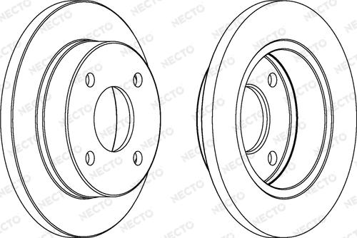 Necto WN461 - Brake Disc autospares.lv