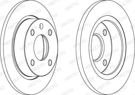 Necto WN468 - Brake Disc autospares.lv