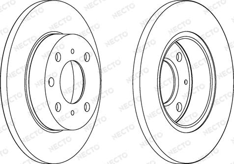 Necto WN462 - Brake Disc autospares.lv