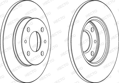 Necto WN417 - Brake Disc autospares.lv