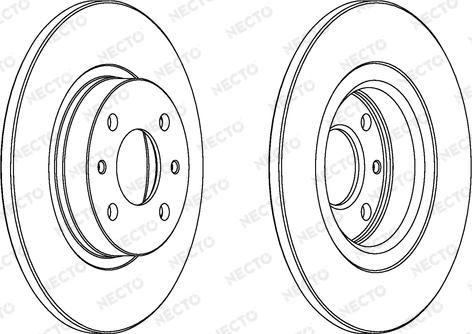 Necto WN439 - Brake Disc autospares.lv